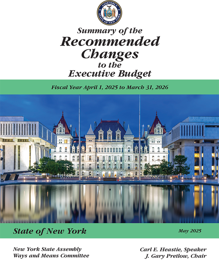 Summary of Recommended Changes to the Executive Budget
