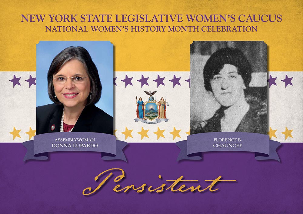 Members of the 2019-2020 Women’s Legislation Caucus commemorate and remember the leaders of the Women’s Suffrage Movement whose historical efforts enabled women to vote and to run for and hold political office.