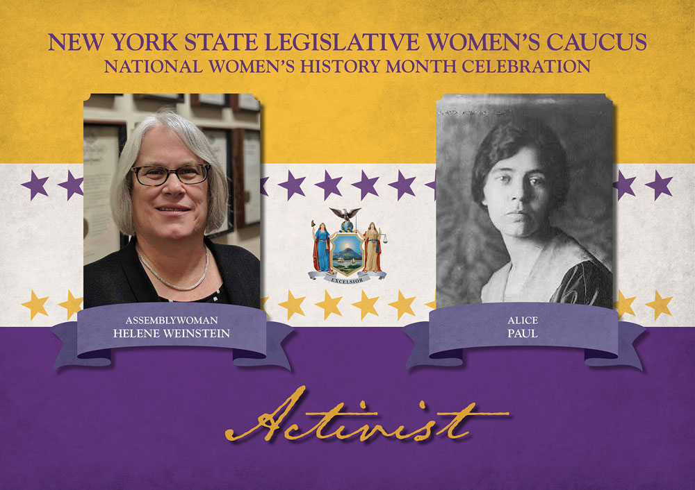 Members of the 2019-2020 Women’s Legislation Caucus commemorate and remember the leaders of the Women’s Suffrage Movement whose historical efforts enabled women to vote and to run for and hold political office.