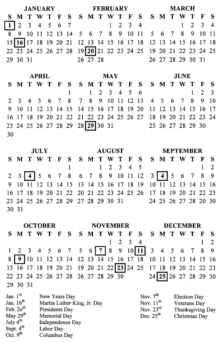 calendar