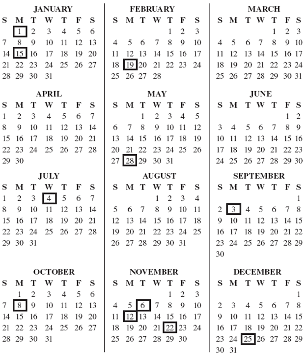 calendar