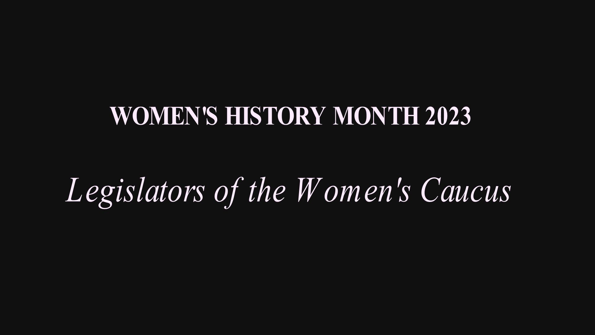 Women’s History Month 2023