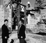 State Senator Vincent Gentile joined Assemblyman Abbate during his inspection of the worksite at P.S. 204 while a new extension to the school was under construction.
