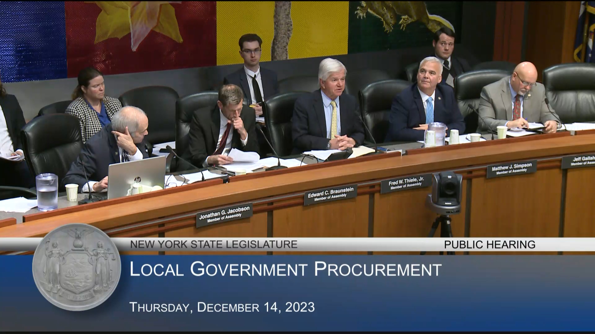 Engineering Experts Testify at Public Hearing on Local Government Procurement