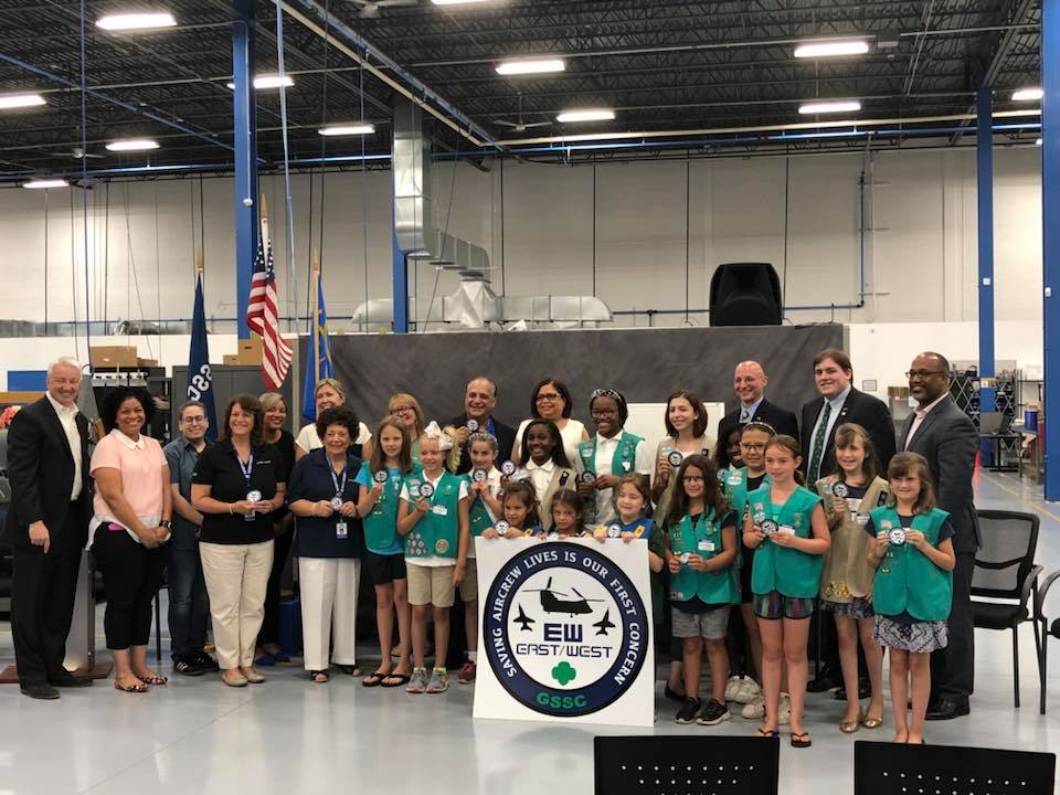 Assemblyman Doug Smith said, “With Long Island’s rich heritage of aviation and aerospace manufacturing, I was so proud to join in today’s ceremony at East/West Industries, a proud Wome