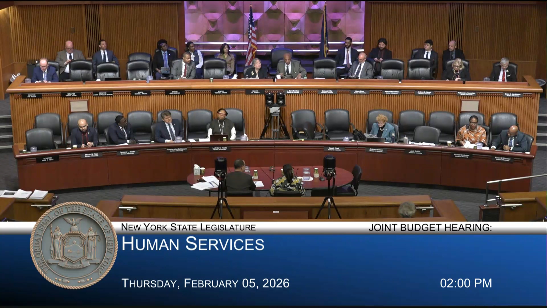 Veterans’ Services Commissioner Testifies During a Joint Budget Hearing on Social Services