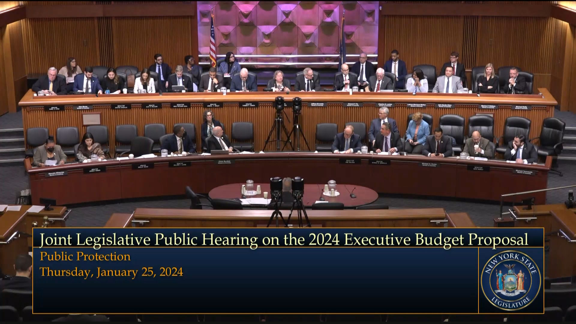 Chief Judge of Court Administration Testifies During a Joint Budget Hearing on Public Protection