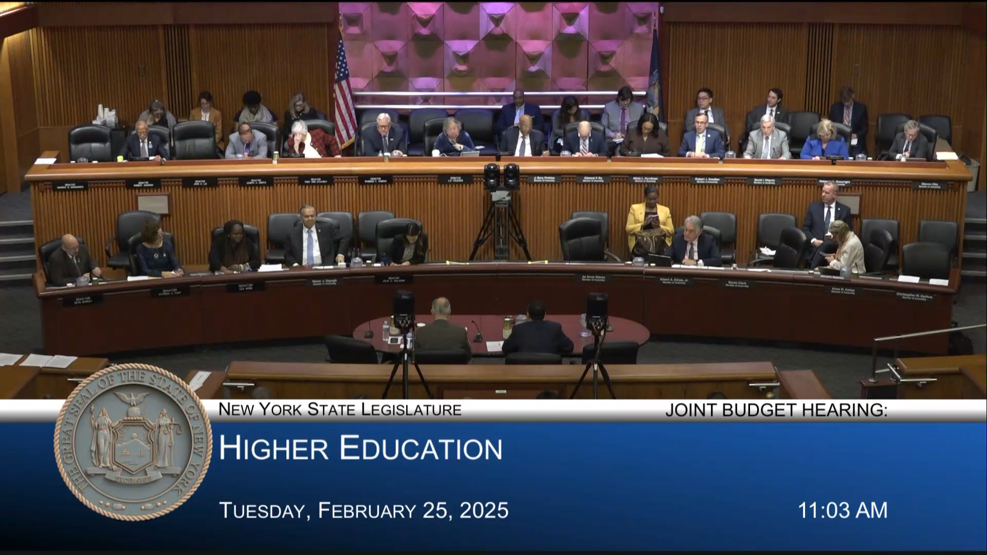 SUNY and CUNY Chancellors Testify During Joint Budget Hearing on Higher Education