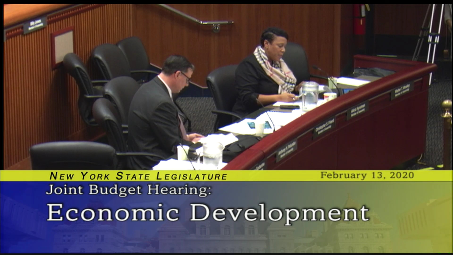 2020 Joint Budget Hearing on Economic Development