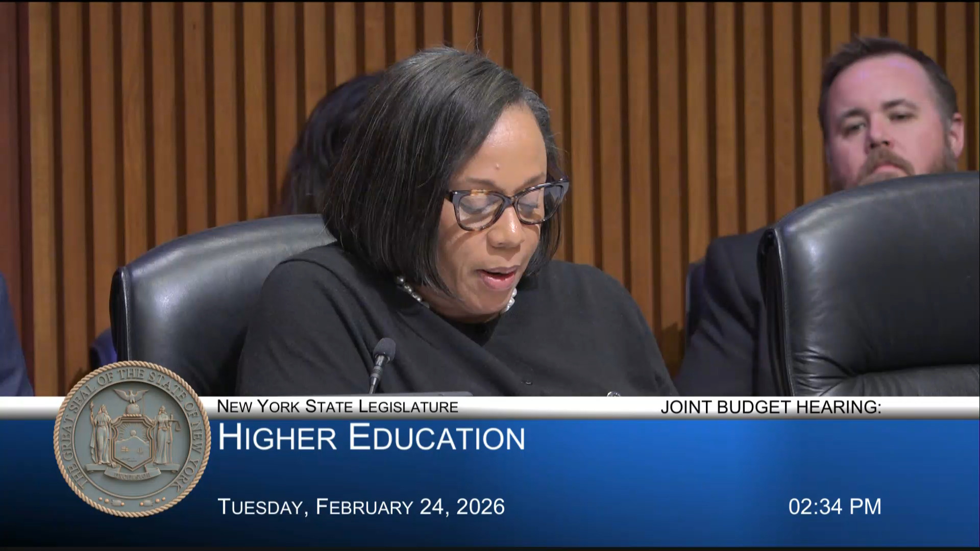 CUNY Chancellor Testifies During Joint Budget Hearing on Higher Education