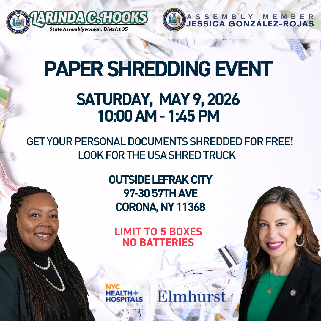 Paper Shredding Event - May 9, 2026