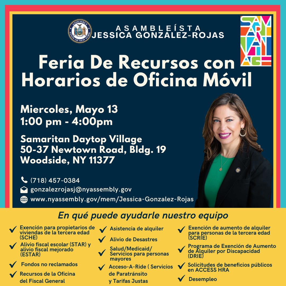 Feria de Recursos con Horarios de Oficina M&oacute;vio &ndash; 13 de Mayo, 2026