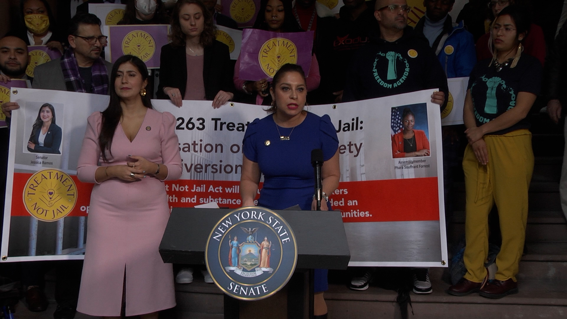 Gonzalez-Rojas Urges Passage of Treatment/Not Jail Bill