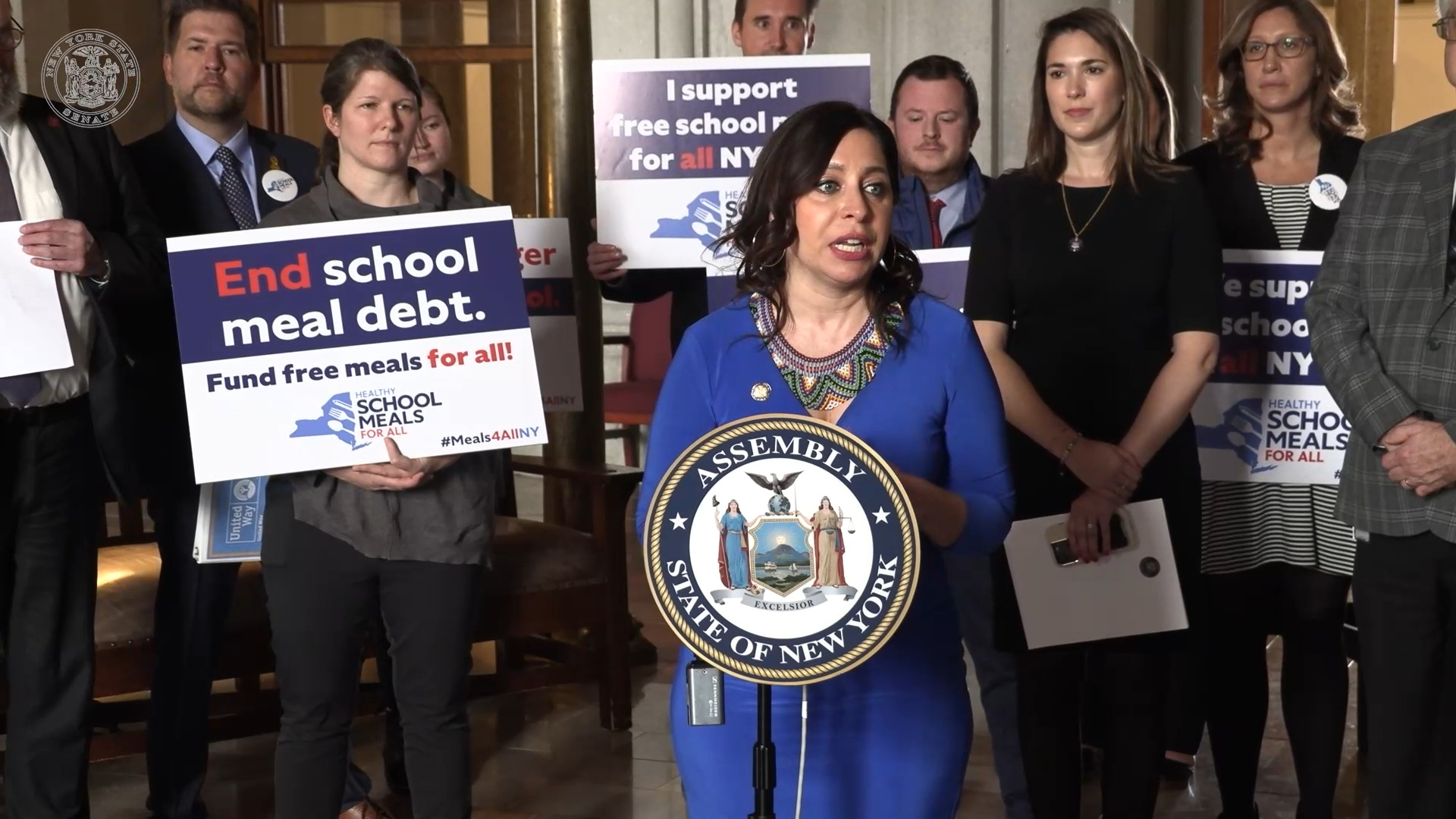 Gonzalez-Rojas Calls for Free School Lunches in New York
