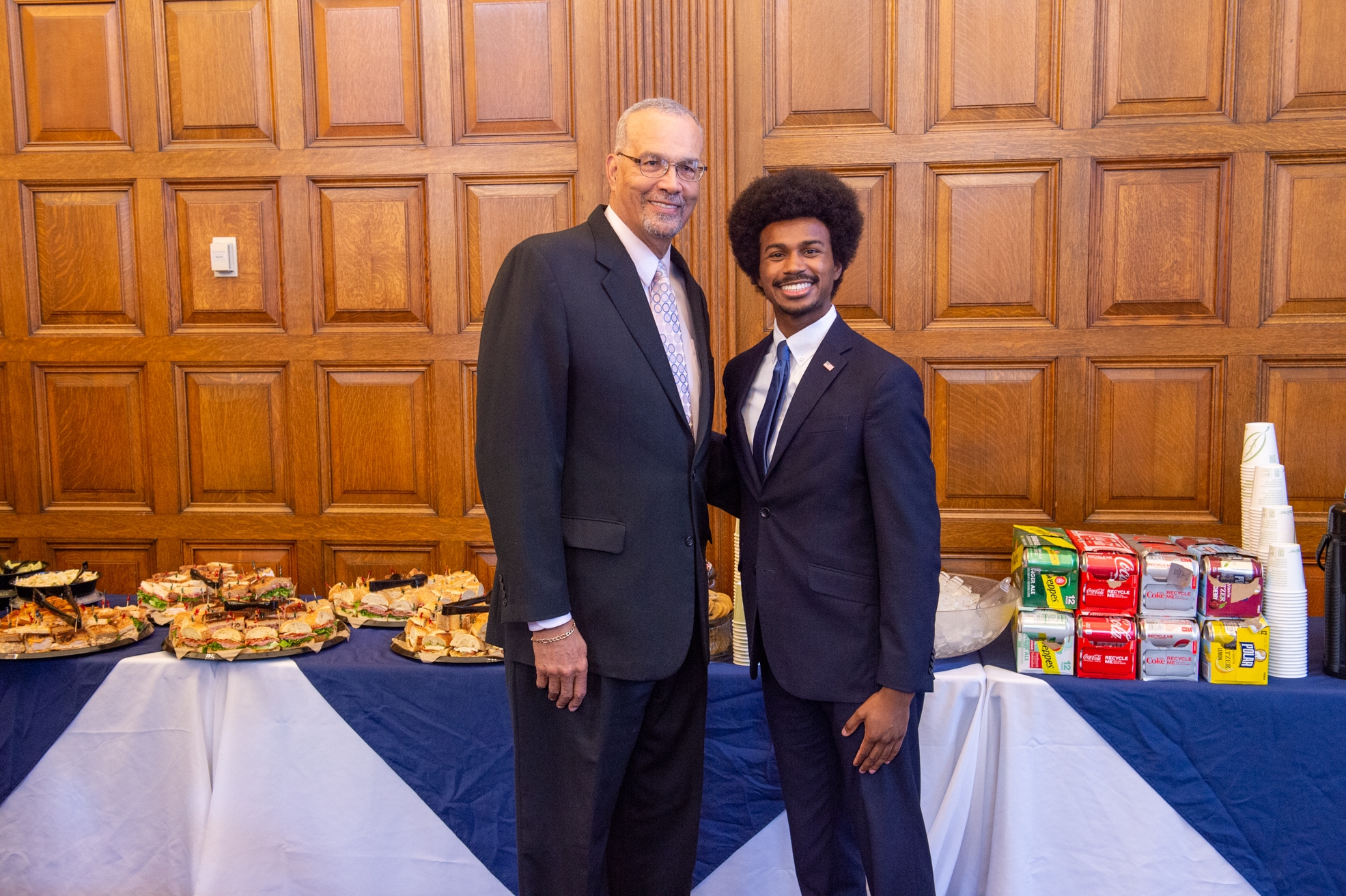 Assemblyman Aubry with Justin Pearson in Albany on May 17, 2023.