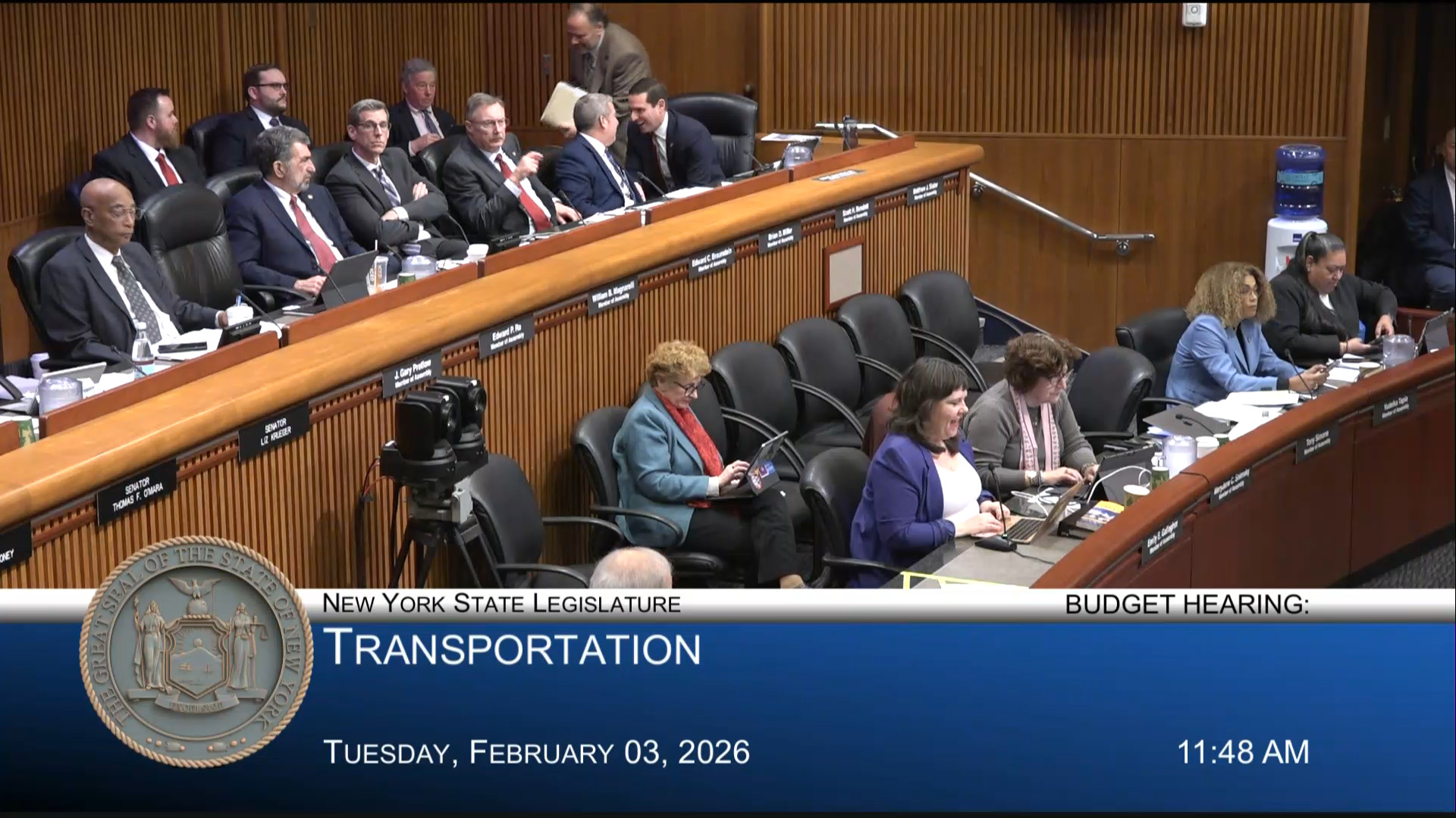 MTA Chairman Testifies During a Joint Budget Hearing on Transportation