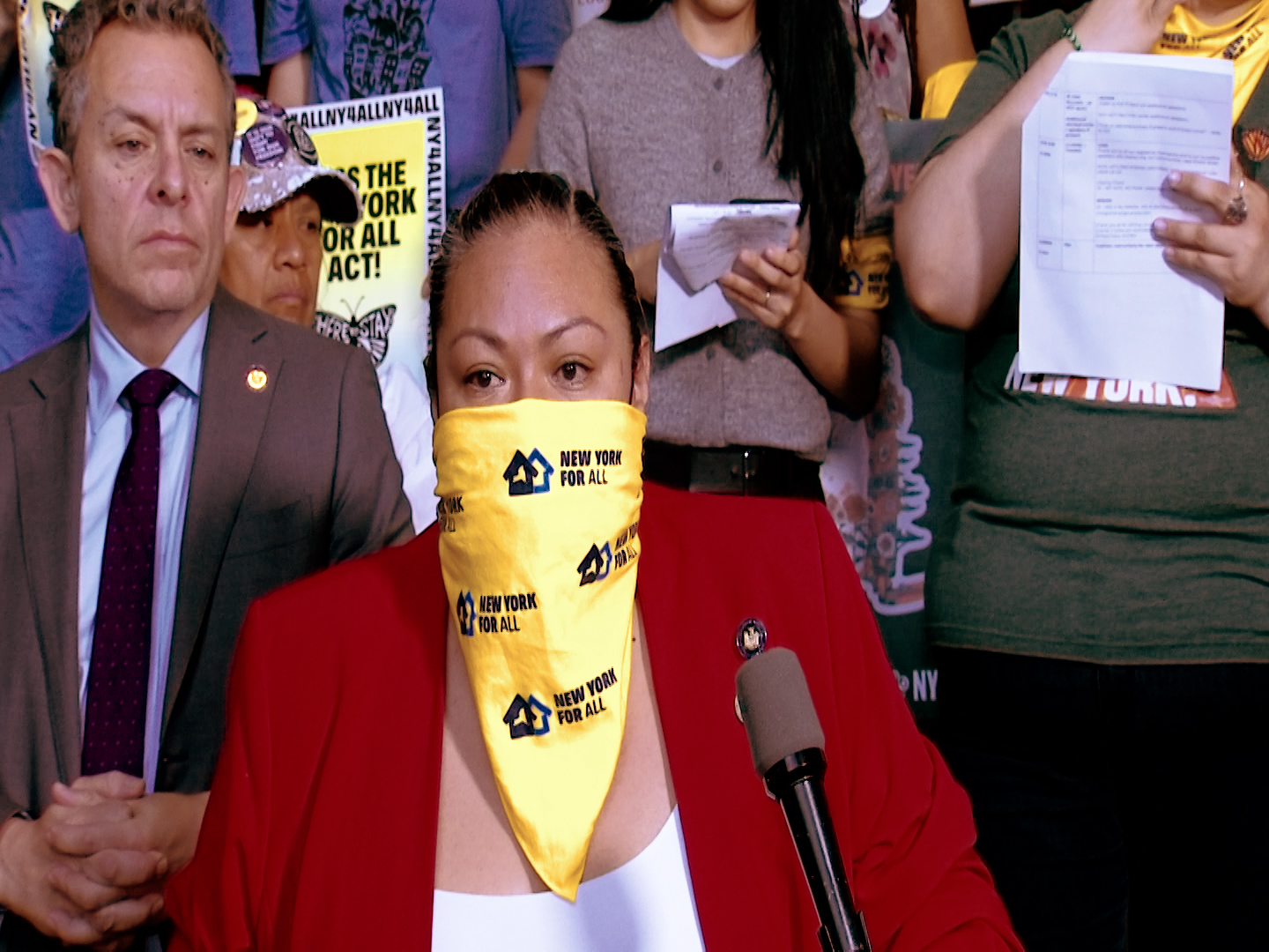 Mitaynes Urges Passage of New York For All Legislation