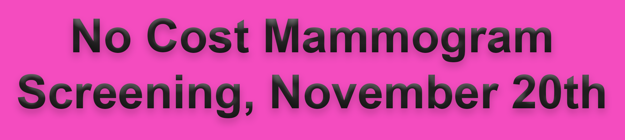 2025 No Cost Mammogram Screening 2025 No Cost Mammogram Screening