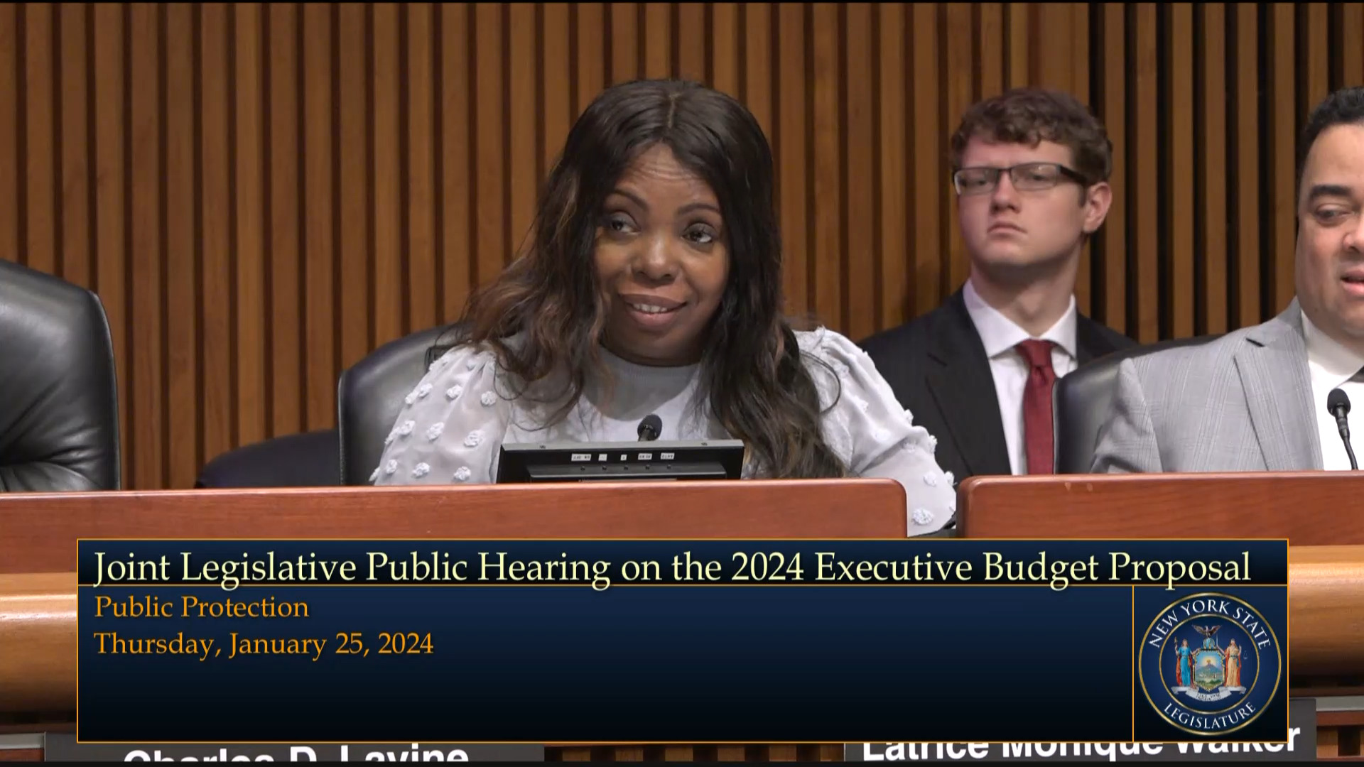 Chief Judge of Court Administration Testifies During a Joint Budget Hearing on Public Protection