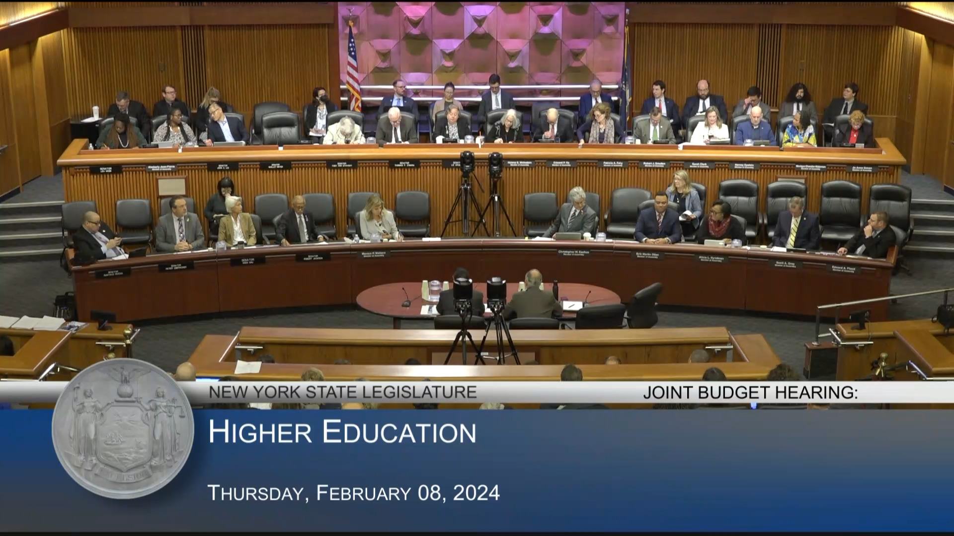 SUNY Chancellor Testifies During Budget Hearing on Higher Education