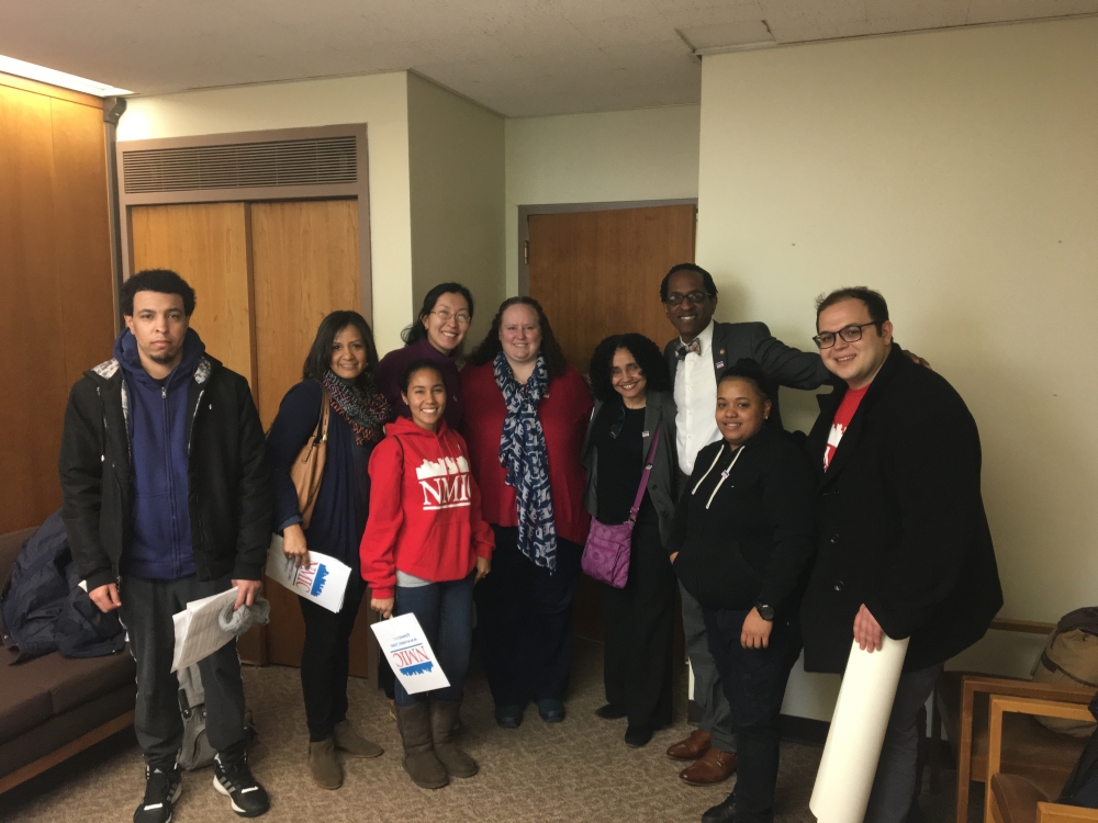 Assemblymember Al Taylor met with representatives of the Northern Manhattan Improvement Corporation in Albany on Monday, March 5 2018 to discuss budget priorities and issues of concern in the communit