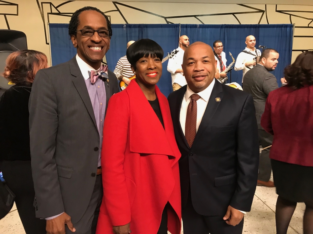 Assemblymember Al Taylor and Mrs. Gwen Taylor joined Speaker Carl E. Heastie for an event during the 2018 Somos El Futuro event in Albany.