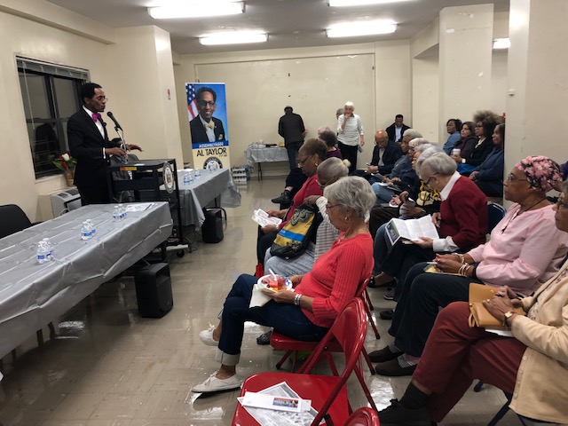 On October 18, 2018, Assemblymember Taylor held a community discussion at River Terrace Apartments concerning such issues as DOT’s proposed “Safety City” initiative, rude and unprofessi
