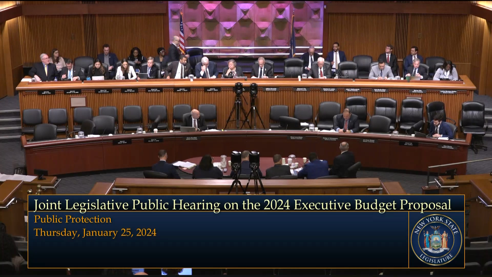 DCJS And State Police Officials Testify During a Joint Budget Hearing on Public Protection