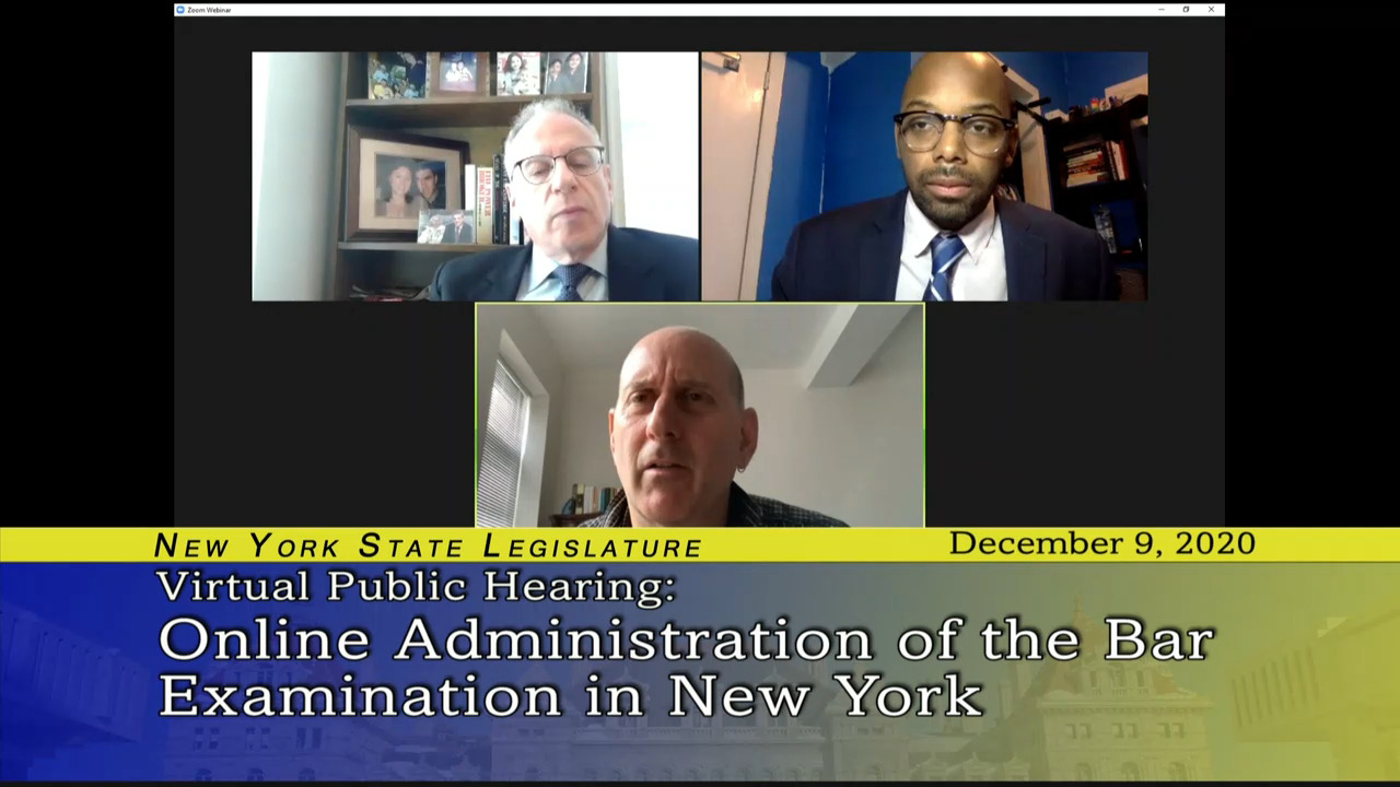 Discussing the Online Administration of the Bar Examination in New York
