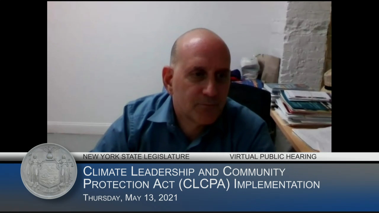 Epstein Questions Advocates on Composting During a Public Hearing on CLCPA Implementation