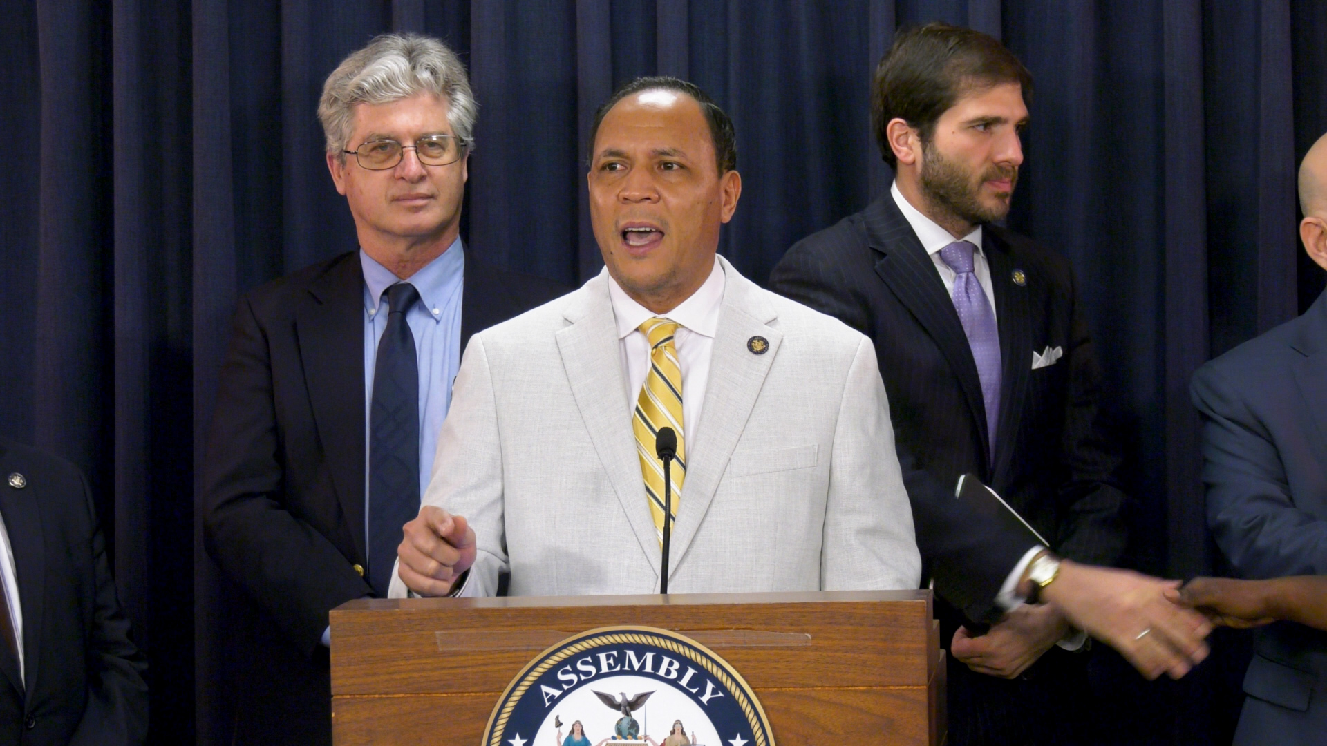 Assemblymember Alvarez Makes a Statement During a Press Conference on Students with Disabilities