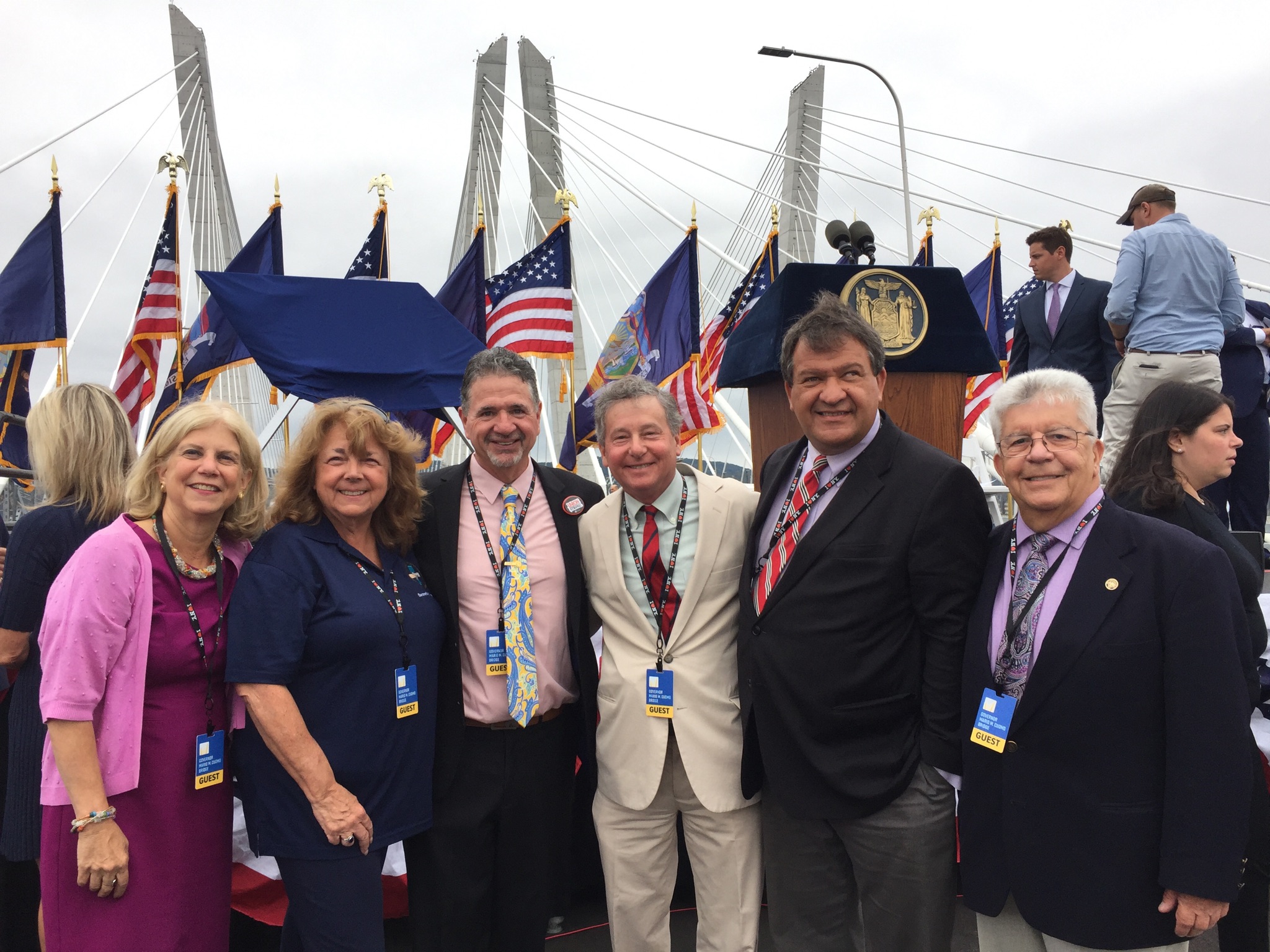 Assemblyman Steve Otis at the Opening Ceremony of the 2nd span of the Mario M. Cuomo Bridge