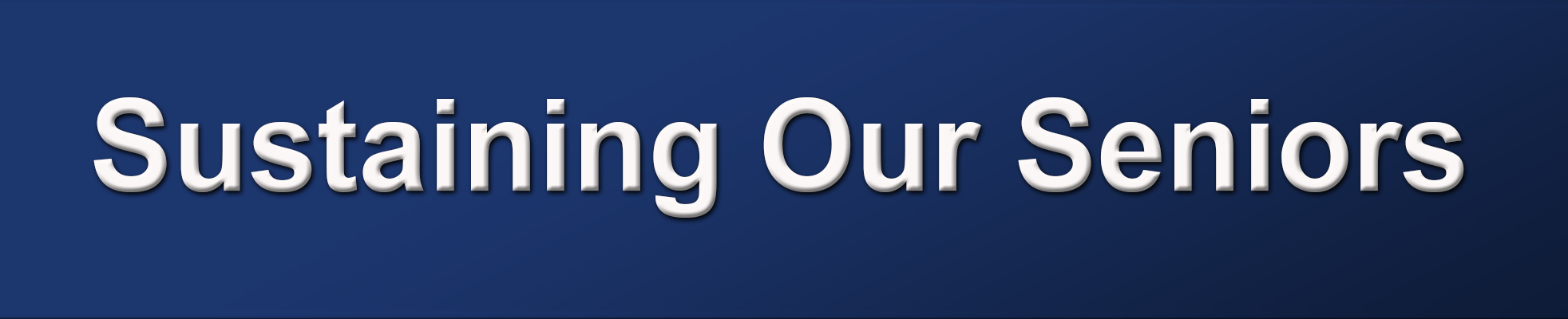Sustaining Our Seniors