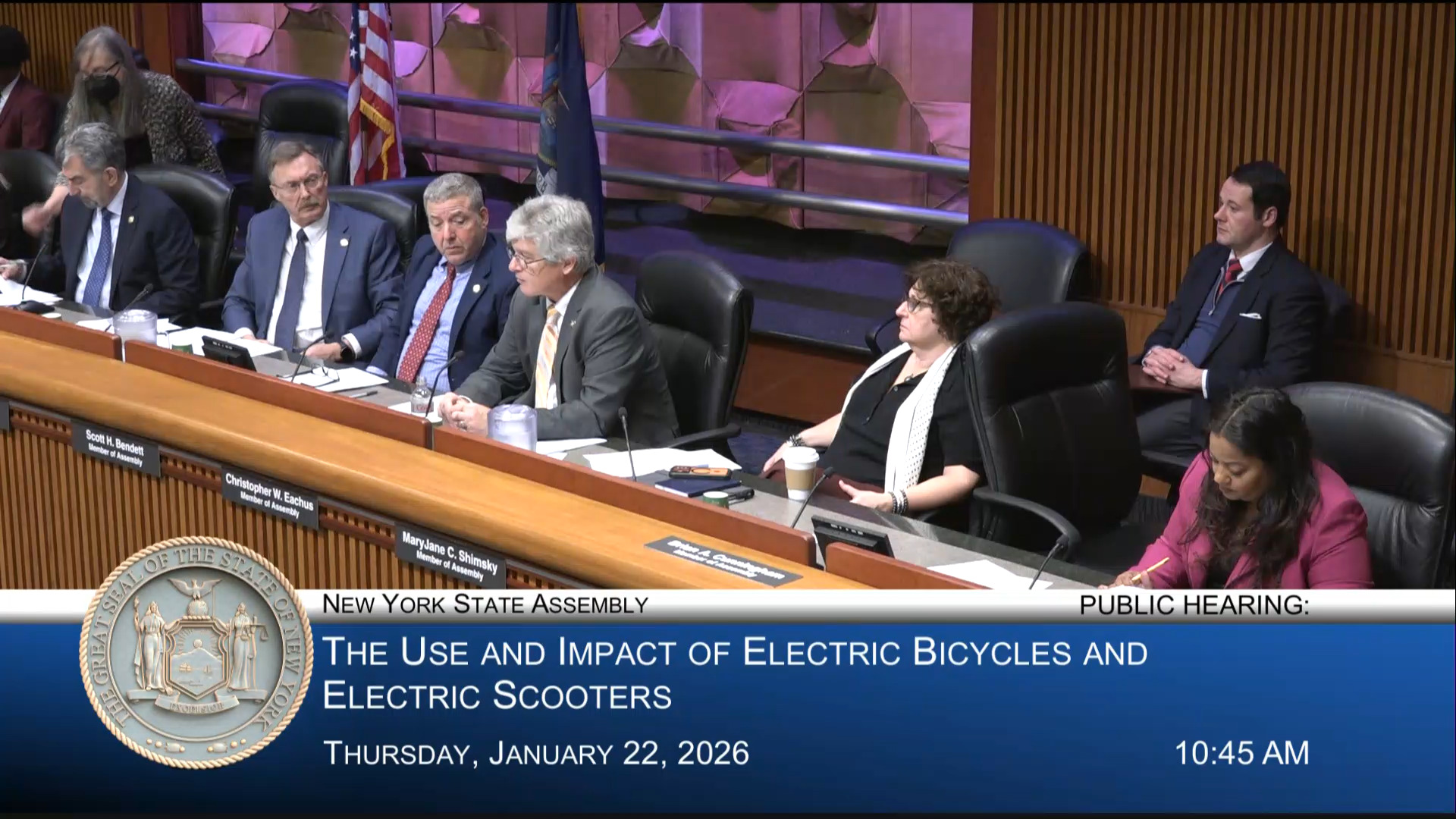 NYS Association of Chiefs of Police Representative Testifies at Hearing on Effects E-bikes and E-Scooters Have on Mobility, Traffic and Public Safety
