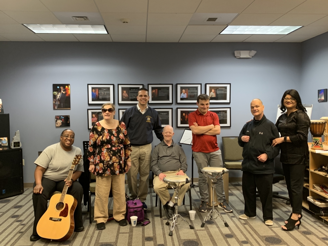 Assemblyman Santabarbara and the band,