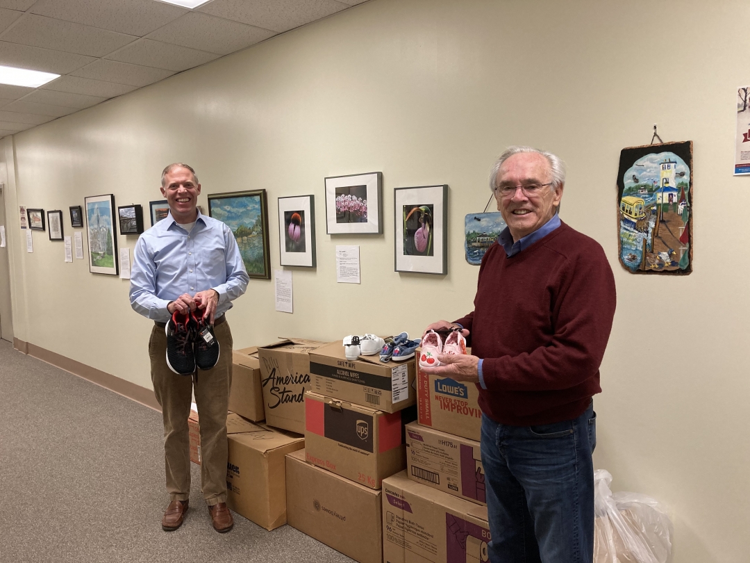 Community Donates Hundreds of Pairs of Shoes and Boots to ‘Tithe My Shoes’ Collection Drive