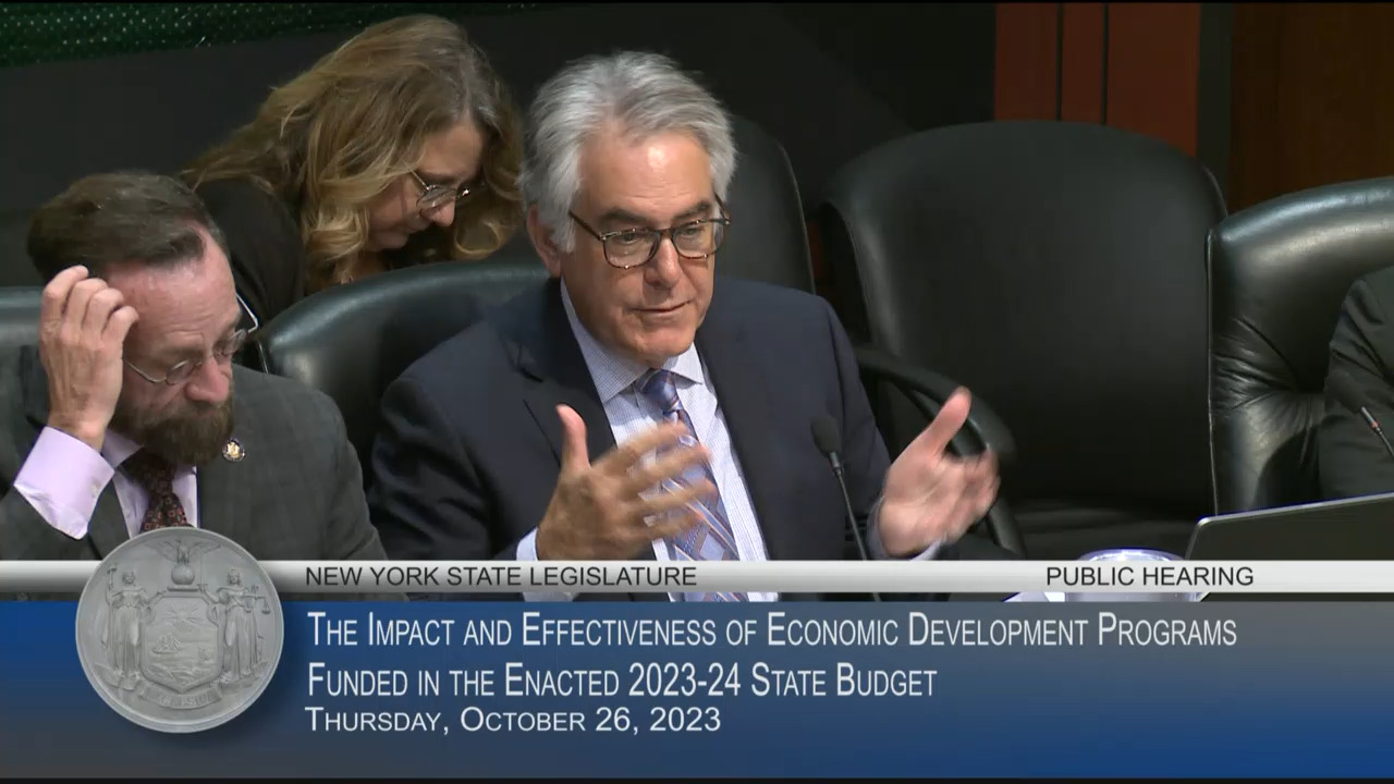 NYSEDC Director Testifies During Hearing on the Effectiveness of Economic Development Programs Funded in 2023-24 State Budget