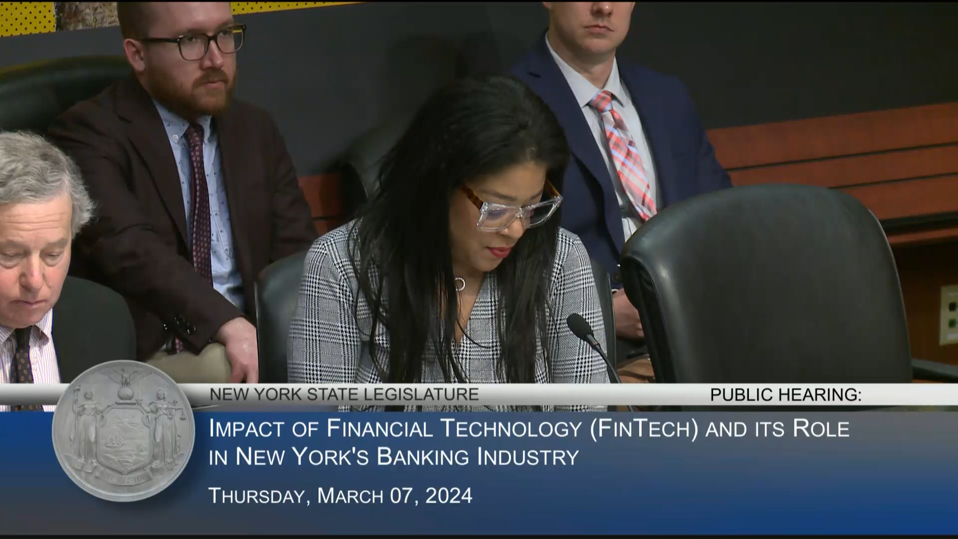 Advocates Testify During Public Hearing On FinTech Role in NY Banking Industry