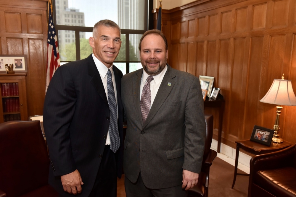 Joe Girardi and Assemblyman Phil Palmesano (R,C,I-Corning)