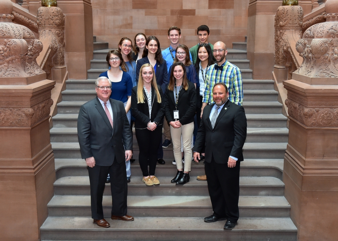 Albany, N.Y., April 30State Senator Tom OMara (R,C,I-Big Flats) and Assemblyman Phil Palmesano (R,C,I-Corning) today joined a group of student journalists from Corning-Painted Post High Sc