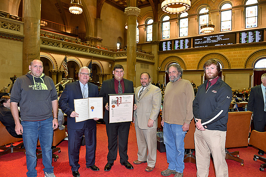 slideshow O'Mara, Palmesano Welcome Odessa-Montour High School Wrestling Champion To the Capitol