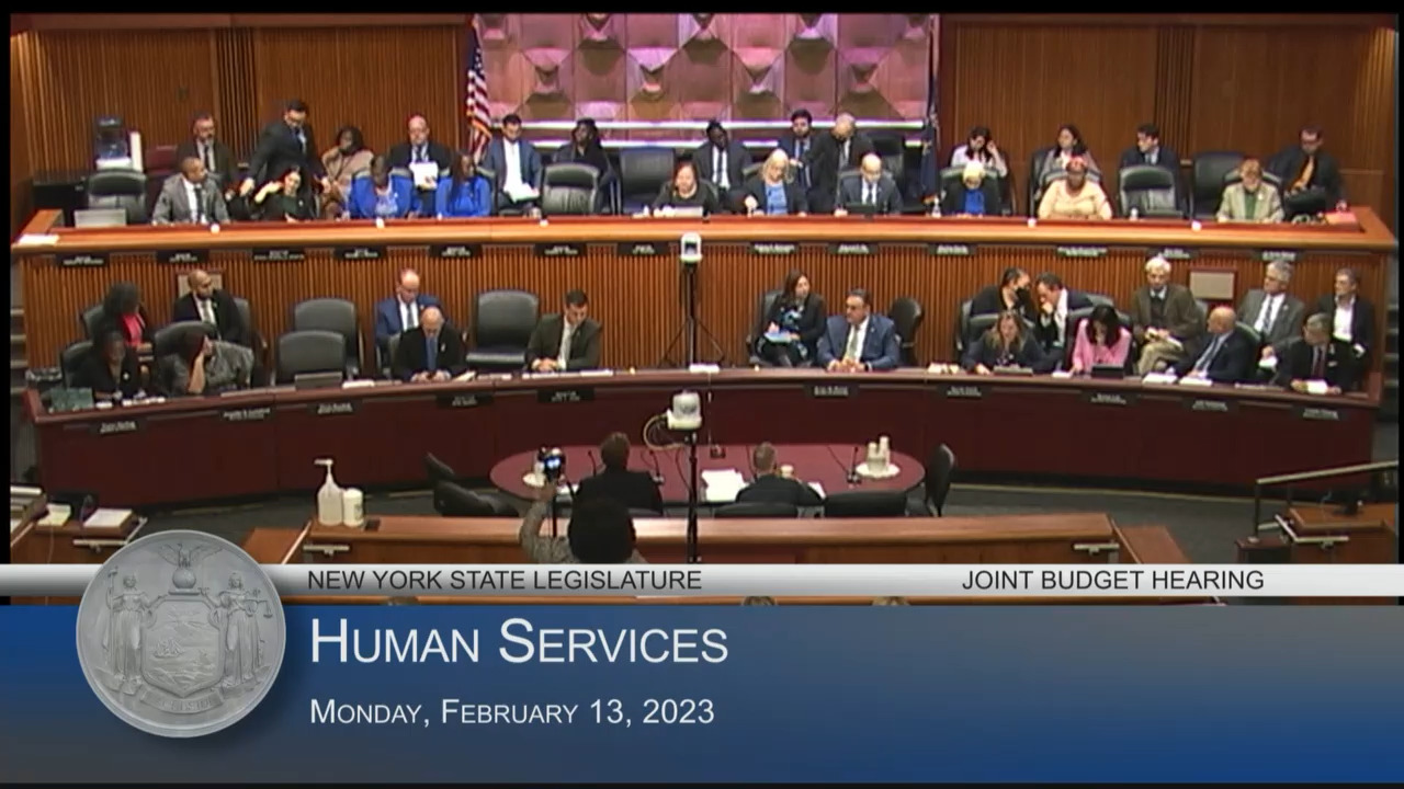 Office of Children and Family Services Commissioner Testifies During a Budget Hearing on Human Services