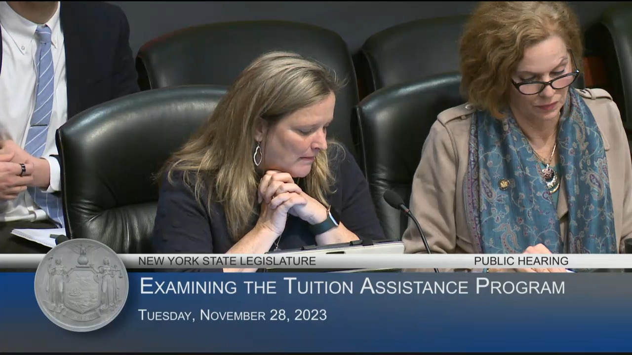 SUNY Chancellor Testifies at a Hearing on the New York State Tuition Assistance Program