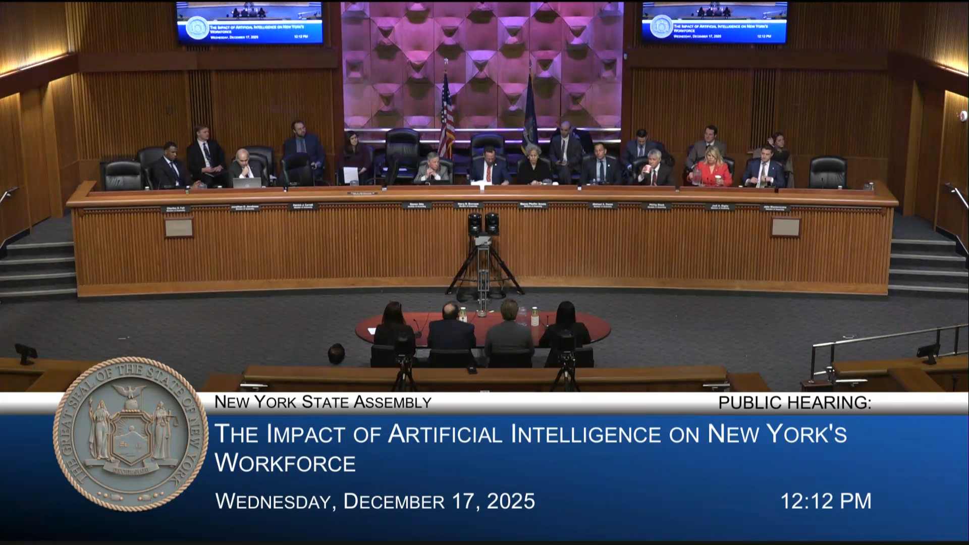 Union Representatives Testify During Public Hearing on the Impact of AI on NY’s Private and Public Sector Workforces