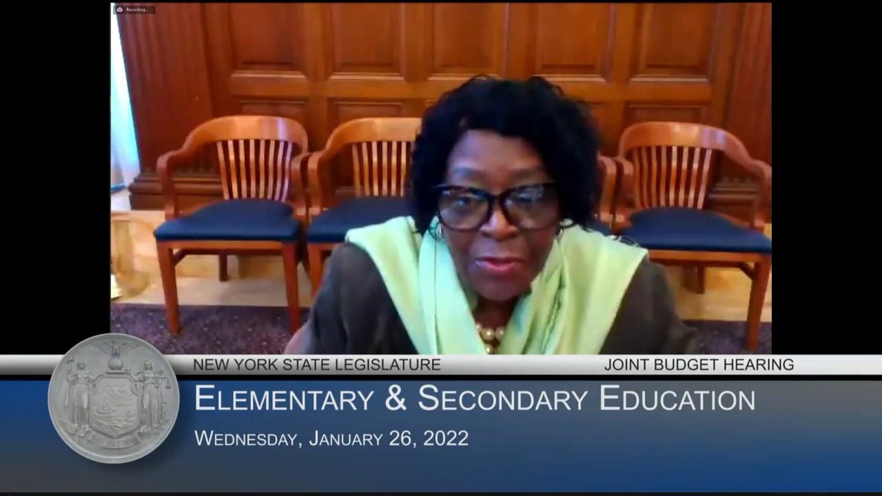 State Education Commissioner Testifies During Budget Hearing on Elementary & Secondary Education