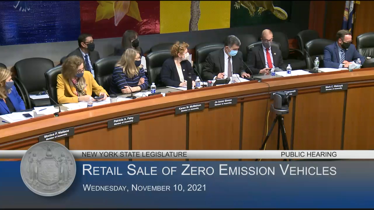 Electric Vehicle Manufacturer Representatives Testify During Hearing on Retail Sale of Zero Emission Vehicles