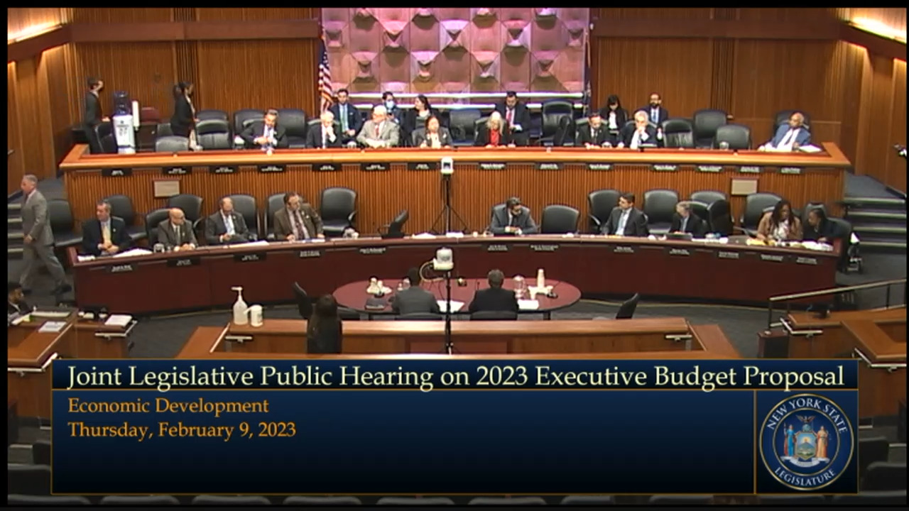 Joint Legislative Budget Hearing on Economic Development and the Arts