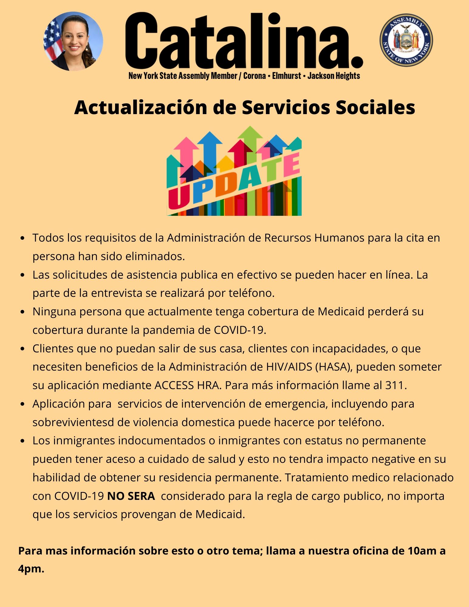 Actualización de Servicios Sociales
