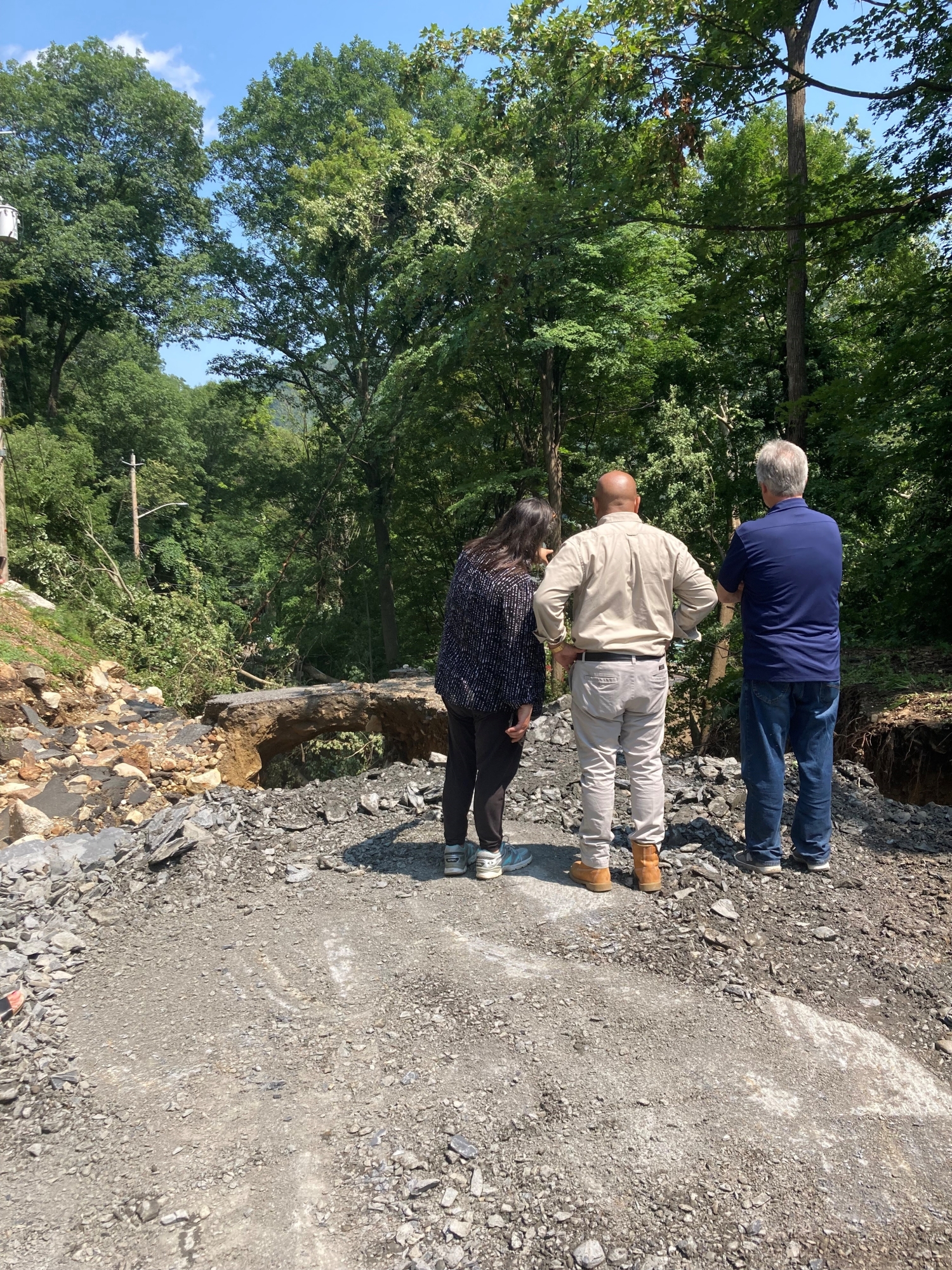 Pictured in the second photo with Speaker Heastie in Highland Falls is Orange County Legislator Laurie Tautel and Assemblymember Christopher Eachus.